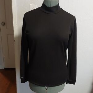Elegant Black Long Sleeve Turtleneck